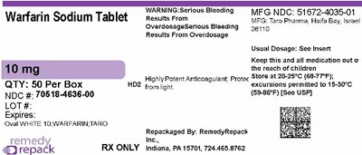Mm1 (Warfarin Sodium 10mg 70518 4636 00)